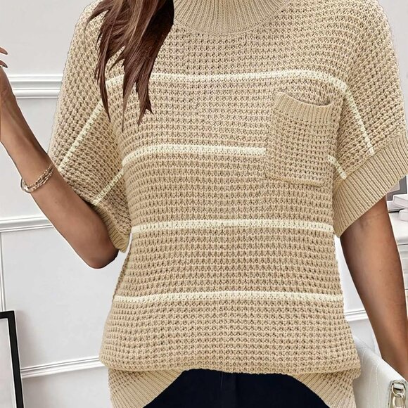 Lightweight Ribbed Knit Oversized Sweater Vest for Women - S-XXL Sizes Available - Picture 2 of 4